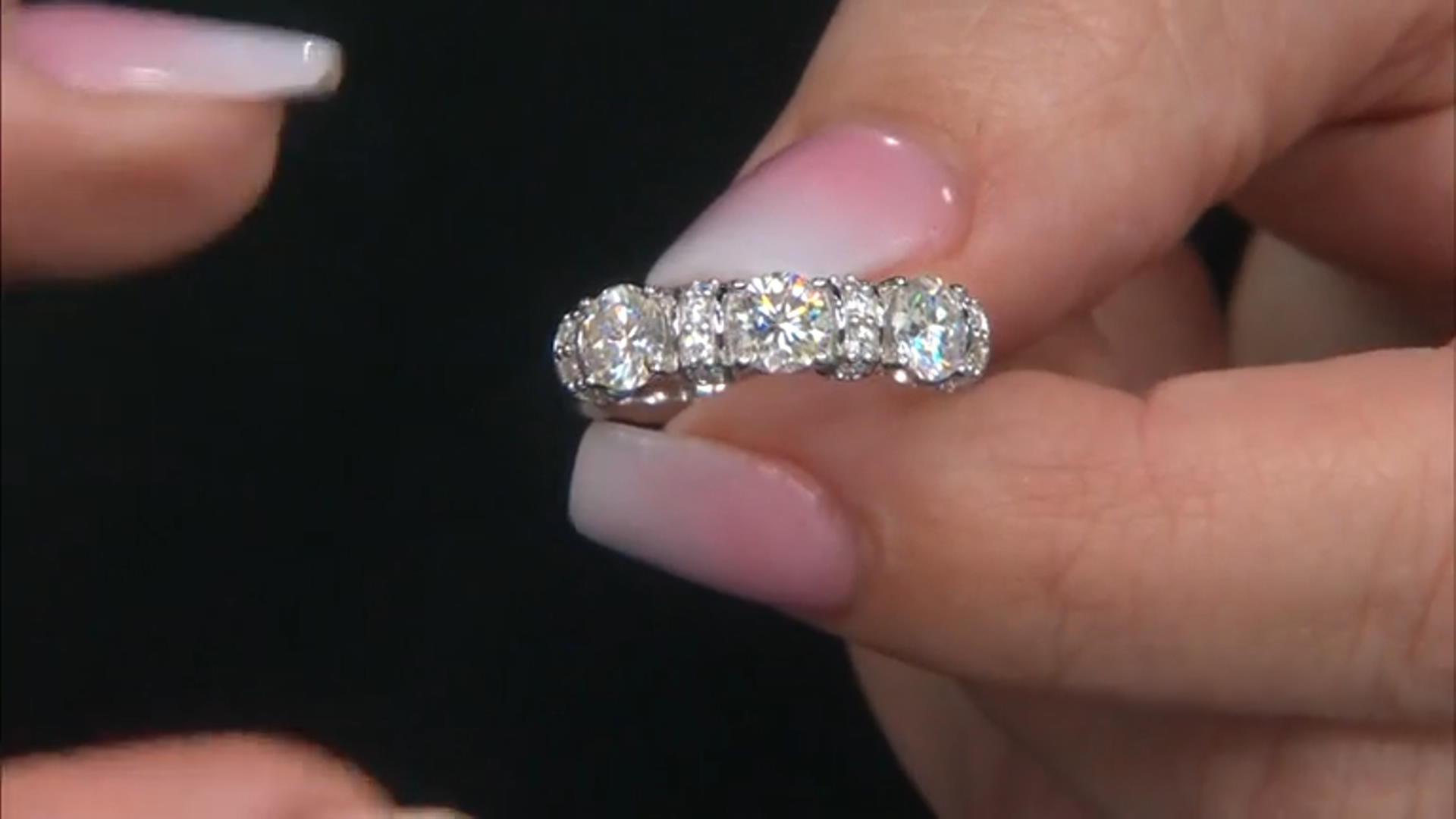 Moissanite Platineve Band Ring 1.66ctw DEW. Video Thumbnail