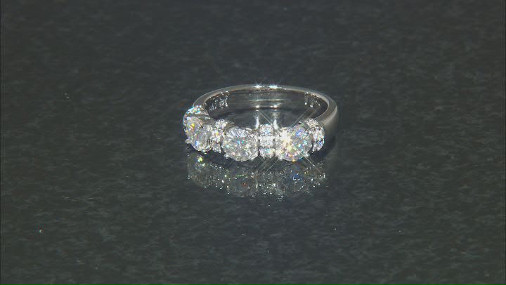Moissanite Platineve Band Ring 1.66ctw DEW. Video Thumbnail