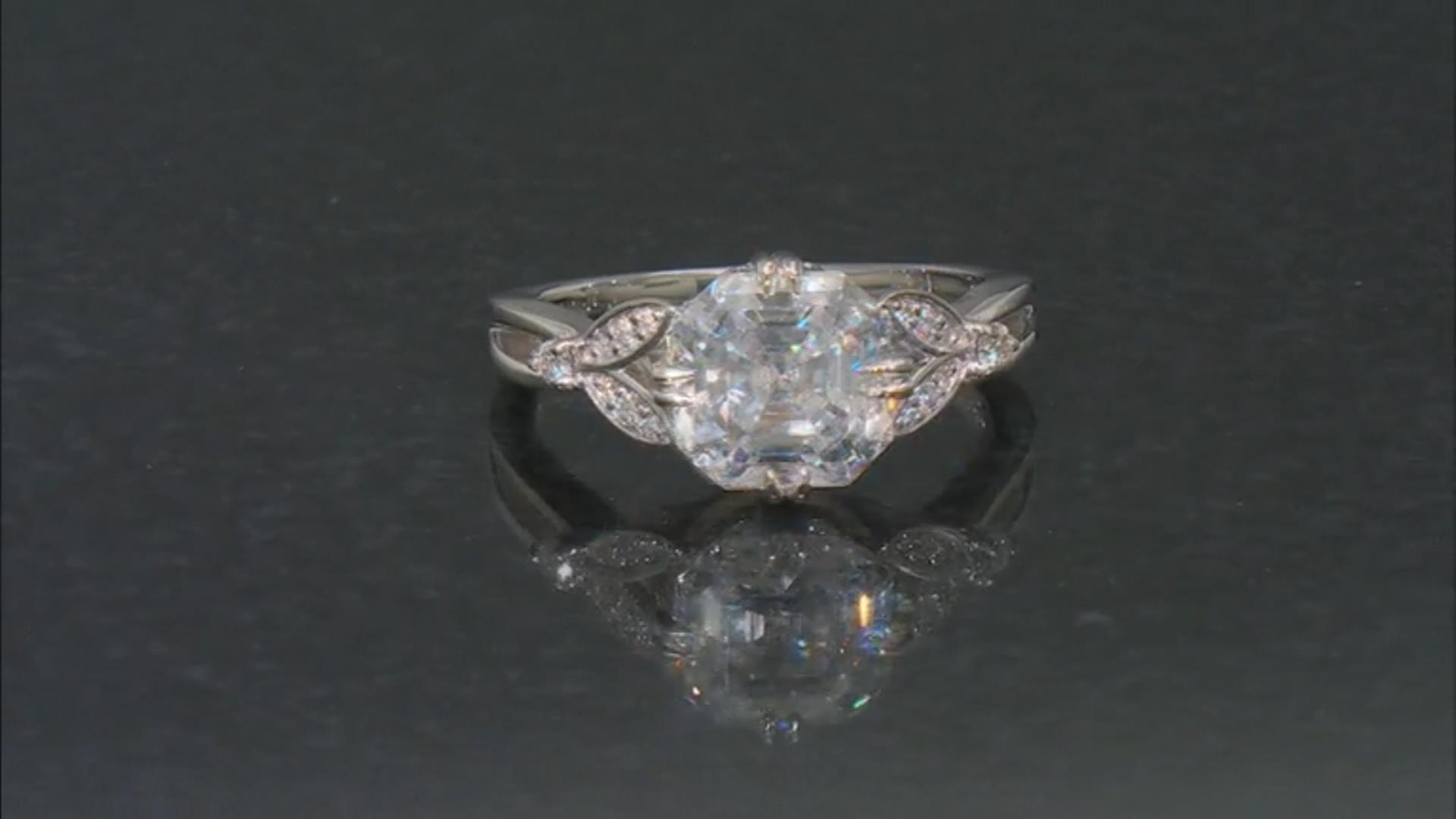 Moissanite 14k Yellow Gold Over Silver Ring 4.10ctw DEW. Video Thumbnail