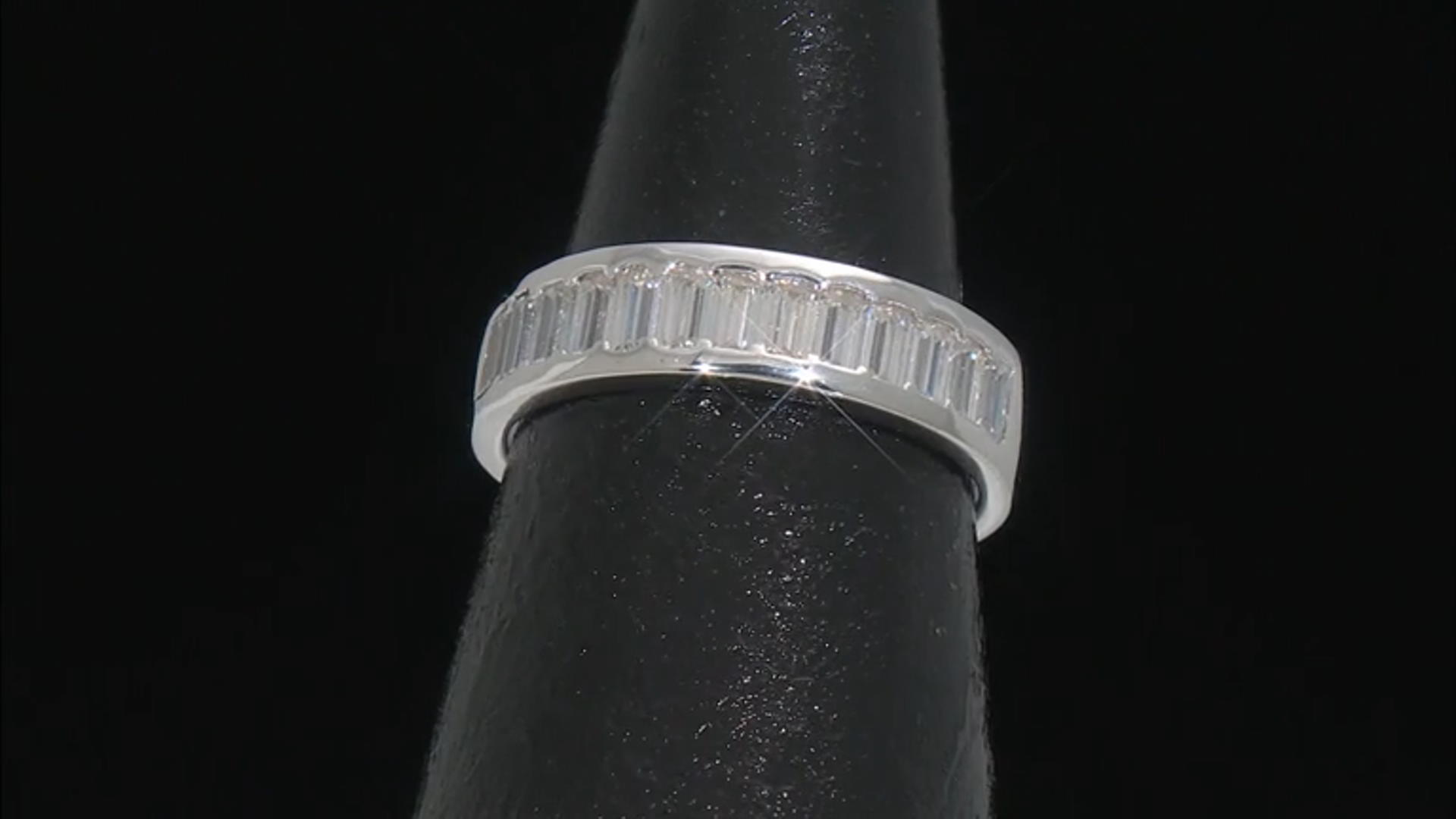 Moissanite Platineve Band Ring 1.30ctw DEW. Video Thumbnail