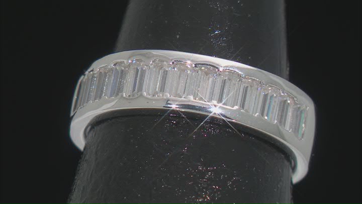 Moissanite Platineve Band Ring 1.30ctw DEW. Video Thumbnail