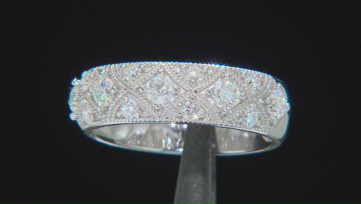 Moissanite Platineve Band Ring .74ctw DEW. Video Thumbnail