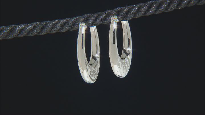Moissanite Platineve Halo Earrings .60ctw DEW Video Thumbnail