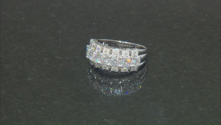 Moissanite Platineve Band Ring 3.01ctw DEW. Video Thumbnail