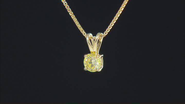 Yellow Moissanite 14k Yellow Gold Over Silver Earrings And Pendant Set 1.50ctw DEW. Video Thumbnail