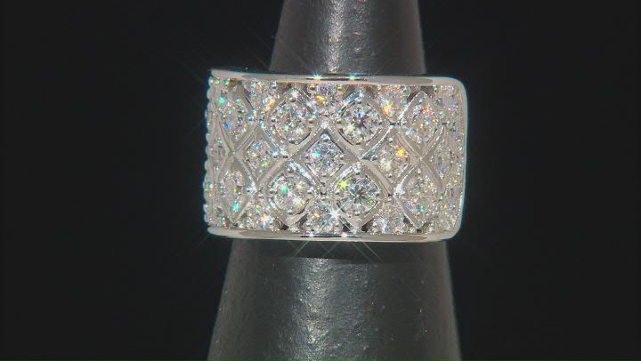 Moissanite Platineve Band Ring 2.32ctw DEW. Video Thumbnail
