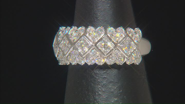 Moissanite Platineve Band Ring 1.88ctw DEW. Video Thumbnail
