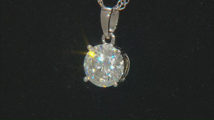 Moissanite Platineve And 14k Yellow Gold Over Silver Pendant 1.90ct DEW Video Thumbnail