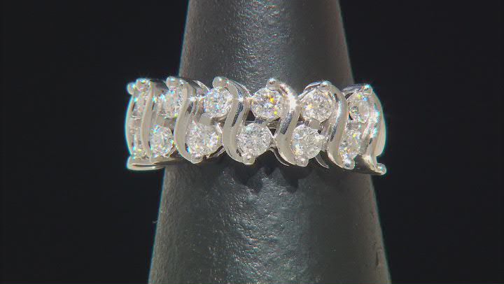 Moissanite Platineve Band Ring .84ctw DEW Video Thumbnail