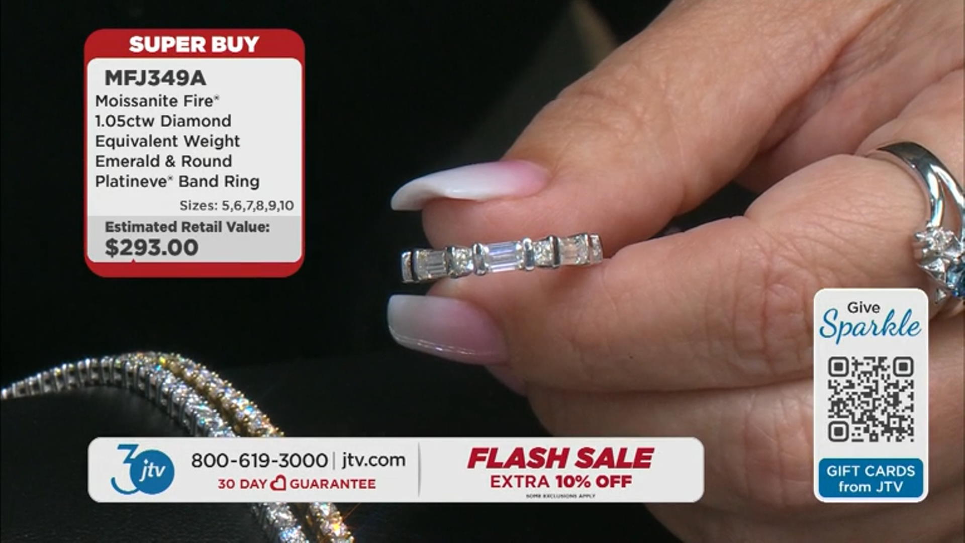 Moissanite Platineve Band Ring 1.05ctw DEW Video Thumbnail
