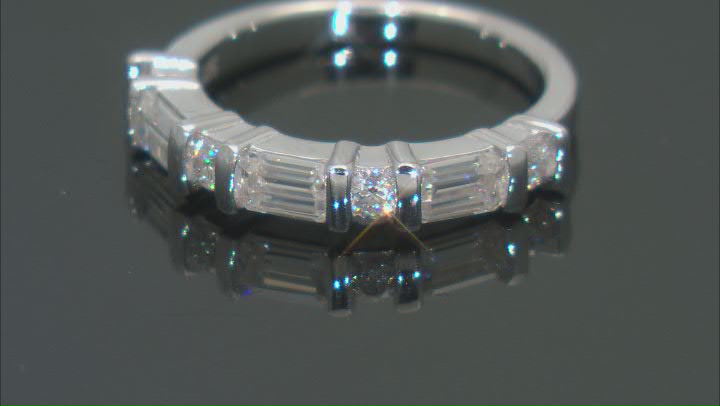 Moissanite Platineve Band Ring 1.05ctw DEW Video Thumbnail
