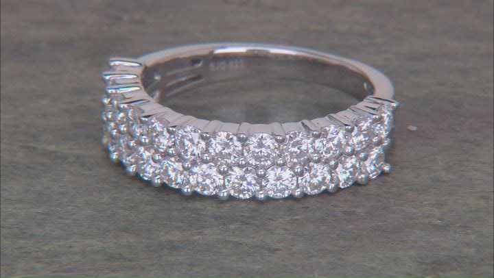 Moissanite Platineve Band Ring 1.38ctw DEW Video Thumbnail