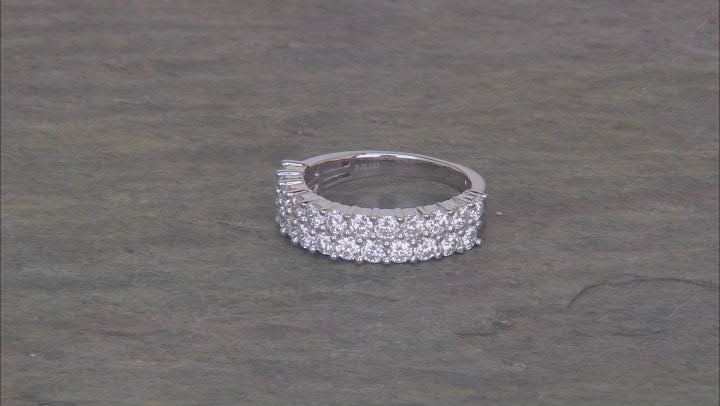 Moissanite Platineve Band Ring 1.38ctw DEW Video Thumbnail