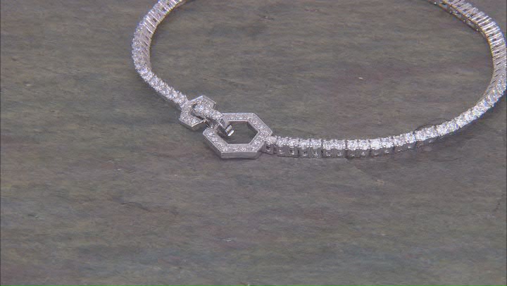 Moissanite Platineve Tennis Bracelet 2.83ctw DEW Video Thumbnail