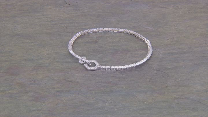 Moissanite Platineve Tennis Bracelet 2.83ctw DEW Video Thumbnail