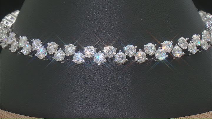 Moissanite Platineve® Tennis Bracelet 9.60ctw DEW Video Thumbnail