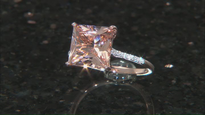 Peach Morganite 14K Rose Gold Ring 3.74ctw Video Thumbnail