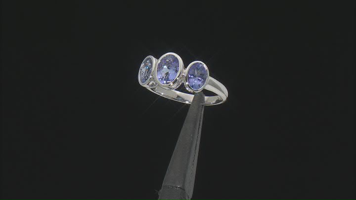 Blue Tanzanite Rhodium Over 14k White Gold Ring 2.43ctw Video Thumbnail