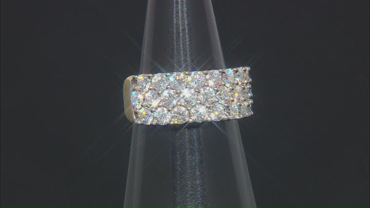 Moissanite 14k Yellow Gold Over Silver Wide Band Ring 2.50ctw DEW. Video Thumbnail