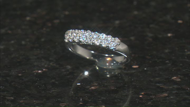 Moissanite Platineve Band Ring .51ctw DEW Video Thumbnail