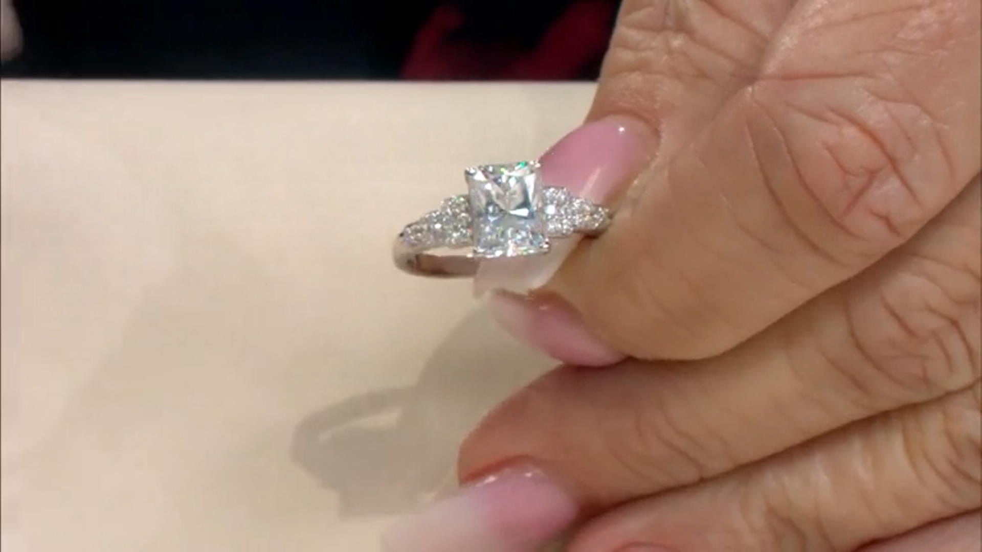 Moissanite platineve ring 2.98ctw DEW Video Thumbnail