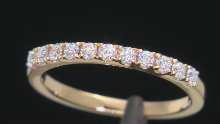 Moissanite 14k Yellow Gold Over Sterling Silver Band .33ctw DEW Video Thumbnail