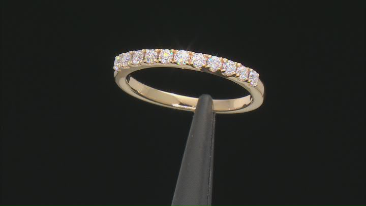 Moissanite 14k Yellow Gold Over Sterling Silver Band .33ctw DEW Video Thumbnail