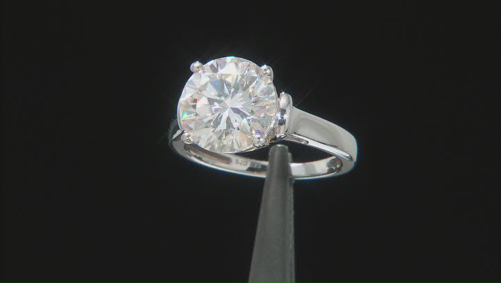 Moissanite Platineve And 14k Yellow Gold Over Silver
Solitaire Ring 4.75ct DEW Video Thumbnail