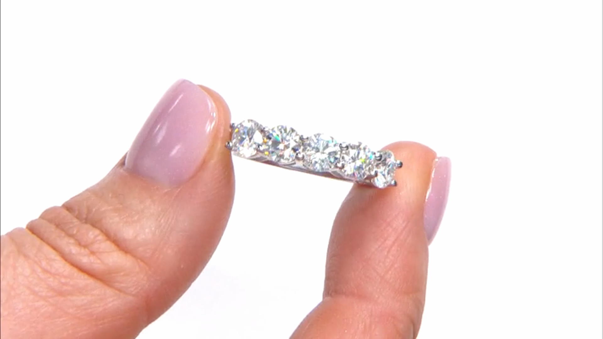 Moissanite Platineve Band Ring 2.50ctw DEW Video Thumbnail
