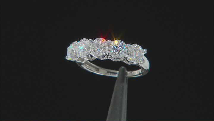 Moissanite Platineve Band Ring 2.50ctw DEW Video Thumbnail