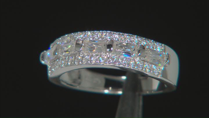 Moissanite Platineve Band Ring .75ctw DEW Video Thumbnail