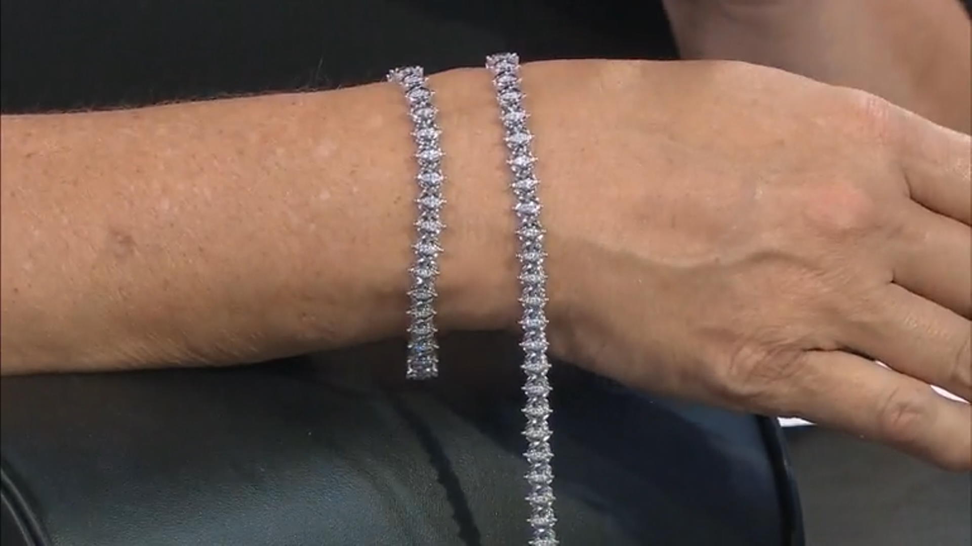 Moissanite Platineve Tennis Bracelet 1.40ctw DEW Video Thumbnail
