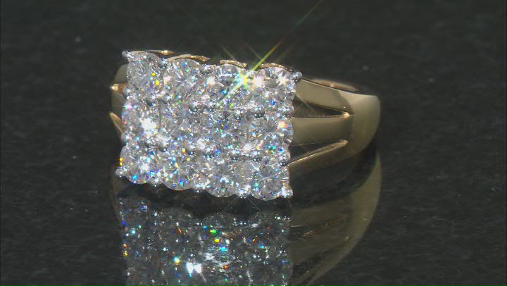 Moissanite 14k Yellow Gold Over Silver Ring 1.56ctw D.E.W Video Thumbnail