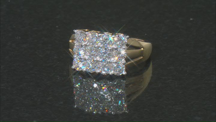 Moissanite 14k Yellow Gold Over Silver Ring 1.56ctw D.E.W Video Thumbnail