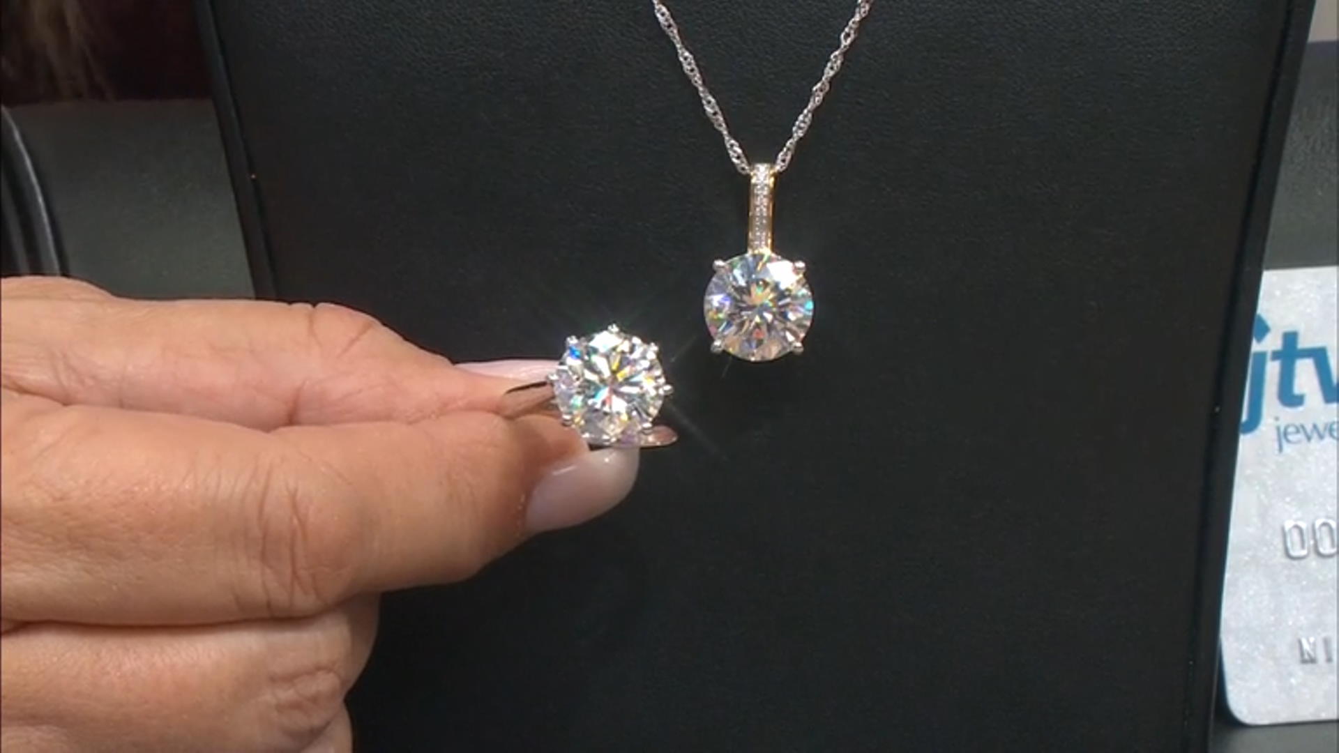 Moissanite Platineve And 14k Yellow Gold Over Silver  Ring 6.29ctw D.E.W Video Thumbnail