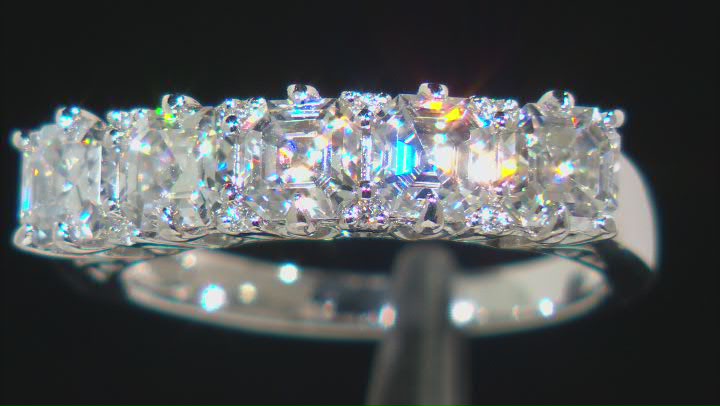 Moissanite Platineve band ring 2.08ctw DEW Video Thumbnail