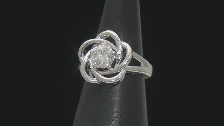 Moissanite Platineve Ring And Earring Set 2.20ctw DEW Video Thumbnail