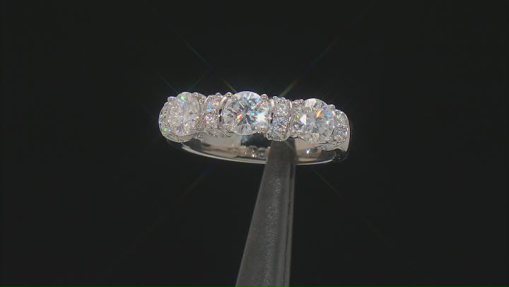 Moissanite Platineve Band Ring 1.82ctw DEW. Video Thumbnail