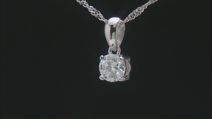 Moissanite Platineve Ring and Pendant Set 2.60ctw DEW. Video Thumbnail