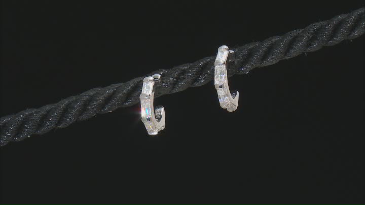 Moissanite Platineve Earrings .72ctw DEW Video Thumbnail