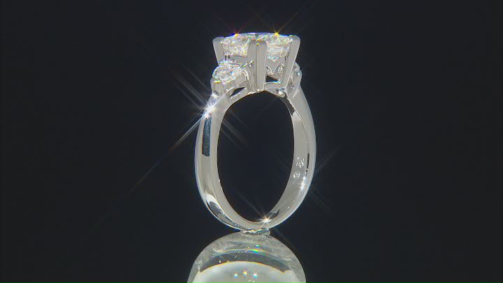 Moissanite Ring Platineve 2.56ctw DEW Video Thumbnail