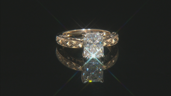 Moissanite 14k Yellow Gold Over Silver Ring 2.76ctw     DEW. Video Thumbnail