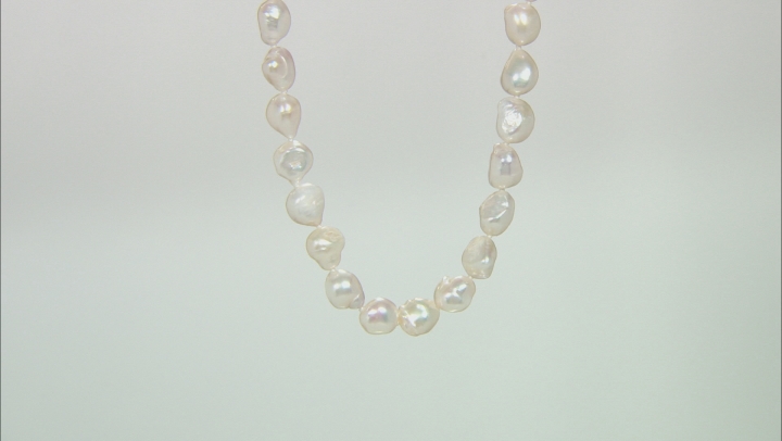White Cultured Freshwater Pearl 36 Inch Endless Strand Necklace Video Thumbnail