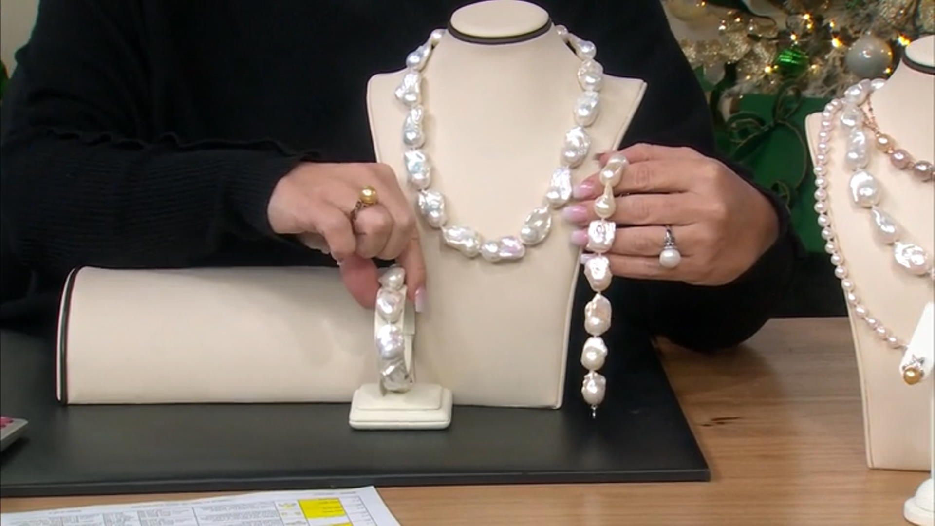 Genusis™ White Cultured Freshwater Pearl Rhodium Over Sterling Silver Bracelet Video Thumbnail