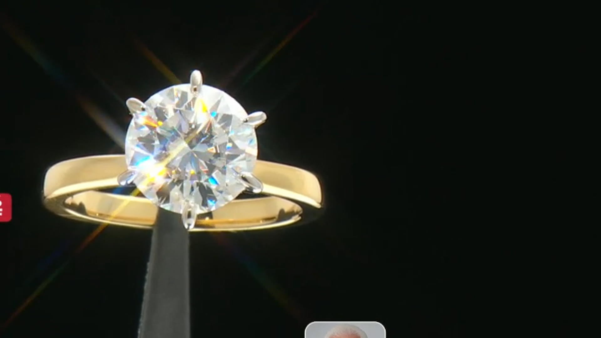 Moissanite 14k Yellow Gold Over Sterling Silver Solitaire Ring 3.10ct DEW Video Thumbnail