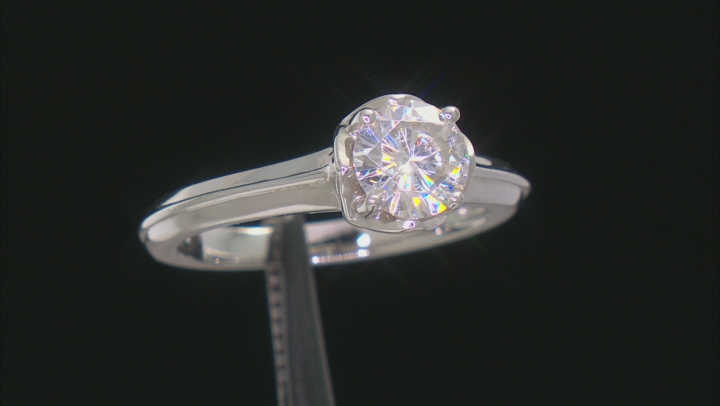 Moissanite Ring Platineve™ 1.00ct DEW Video Thumbnail