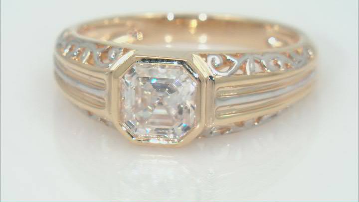 Moissanite Platineve Solitaire Ring 9.75ct D.E.W Video Thumbnail