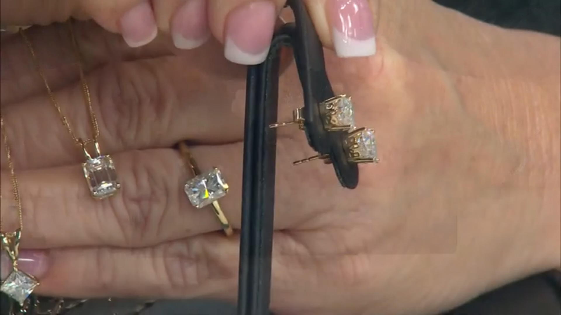 Moissanite 14k Yellow Gold Stud Earrings 2.40ctw DEW Video Thumbnail