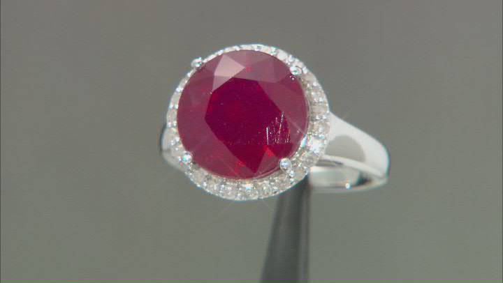 Mahaleo® Ruby Rhodium Over Sterling Silver Ring 8.67ctw Video Thumbnail