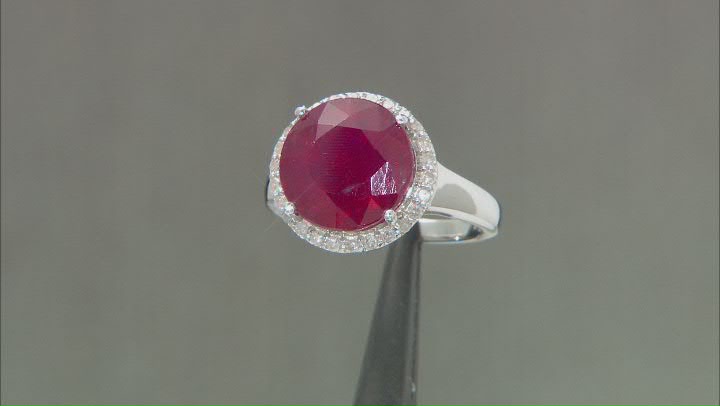 Mahaleo® Ruby Rhodium Over Sterling Silver Ring 8.67ctw Video Thumbnail